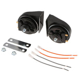 Max Maxb 1 Pair 12V Universal Waterproof Car Auto Snail Horn High Power Tweeter Black