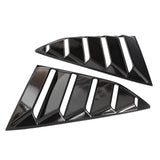 Max 1 Pair Bright Black Vent 1/4 Side Window Louver Cover For Chevrolet Camaro - Aladdin Shoppers