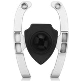 Max Car Mobile Alligator Clip Bracket Holder Anti-Slip Phone Mounts Silver - Aladdin Shoppers