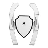 Max Car Mobile Alligator Clip Bracket Holder Anti-Slip Phone Mounts Silver - Aladdin Shoppers