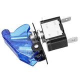 Max LED Illuminated Modification Toggle Switch with Cover For Car 12V 20A Blue