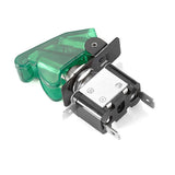 Max LED Illuminated Modification Toggle Switch with Cover For Car 12V 20A Green