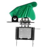 Max LED Illuminated Modification Toggle Switch with Cover For Car 12V 20A Green