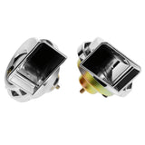 Max Maxb 2 Pieces 12V Car Snail Horns Motorcycle High Tone Horn Silver
