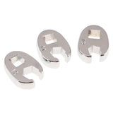 Maxbell 10pcs Flare Nut Crowfoot Line Hex Wrench Set 3/8'' Drive Open End Spanner Chrome Vanadium Steel