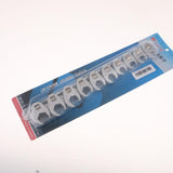 Maxbell 10pcs Flare Nut Crowfoot Line Hex Wrench Set 3/8'' Drive Open End Spanner Chrome Vanadium Steel