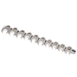Maxbell 10pcs Flare Nut Crowfoot Line Hex Wrench Set 3/8'' Drive Open End Spanner Chrome Vanadium Steel