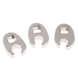 Maxbell 10pcs Flare Nut Crowfoot Line Hex Wrench Set 3/8'' Drive Open End Spanner Chrome Vanadium Steel