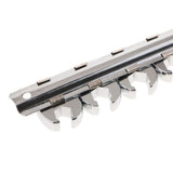 Maxbell 10pcs Flare Nut Crowfoot Line Hex Wrench Set 3/8'' Drive Open End Spanner Chrome Vanadium Steel