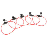 Maxbell 5 Pieces Car Boat Truck Mini Blade Inline Fuse Holder with 16AWG Copper Wire