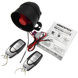 Maxbell Car Vehicle Alarm Protection Security System with 2 Button Remote Control