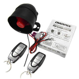 Maxbell Car Vehicle Alarm Protection Security System with 2 Button Remote Control