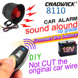 Maxbell Car Vehicle Burglar Alarm Security System Keyless Entry w/2 Remote Control