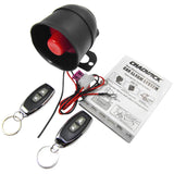 Maxbell Car Vehicle Burglar Alarm Security System Keyless Entry w/2 Remote Control