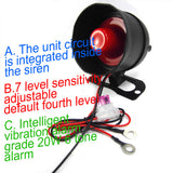 Maxbell Car Vehicle Burglar Alarm Security System Keyless Entry w/2 Remote Control