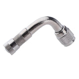 Maxbell Silver 90 Degree Brass Car Tire Lengthened Inflatable Tube 45/90/135 Degree