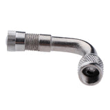 Maxbell Silver 90 Degree Brass Car Tire Lengthened Inflatable Tube 45/90/135 Degree