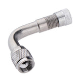 Maxbell Silver 90 Degree Brass Car Tire Lengthened Inflatable Tube 45/90/135 Degree