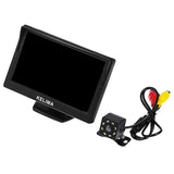 Maxbell 5" Car Display Screen 8 LED Night Vision Reversing Camera Ruler Line Black