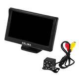 Maxbell 5" Car Display Screen 8 LED Night Vision Reversing Camera Ruler Line Black