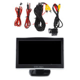 Maxbell 5 Inch Display Screen + 8 LED Night Vision Reversing Camera(with ruler line)