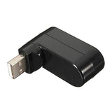 Maxbell Creative 3-Port USB 2.0 180 Degree Rotatable Hub Splitter Adapter-Black