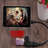 Maxbell Creative 3-Port USB 2.0 180 Degree Rotatable Hub Splitter Adapter-Black