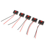Max Maxb 5 Pieces Universal Car Self Reset Push Button Switch 12V-24V with 2 Wire