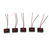 Max Maxb 5 Pieces Universal Car Self Reset Push Button Switch 12V-24V with 2 Wire