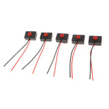 Max Maxb 5 Pieces Universal Car Self Reset Push Button Switch 12V-24V with 2 Wire