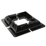 Max Maxb Plastic Dustproof Waterproof Electrical Wiring Connection Junction Box Black
