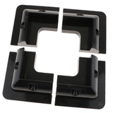 Max Maxb Plastic Dustproof Waterproof Electrical Wiring Connection Junction Box Black