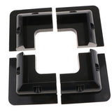 Max Maxb Plastic Dustproof Waterproof Electrical Wiring Connection Junction Box Black