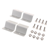 Max 4 Piece Solar Panel Z Shap Aluminum Mounting Bracket Holder for Roof RV Boat