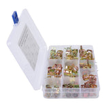 Maxbell 80pcs Fuel Line Spring Clip Water Pipe Air Fastener 6-15mm 8 Sizes Solid