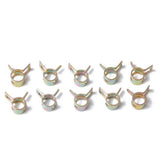 Maxbell 80pcs Fuel Line Spring Clip Water Pipe Air Fastener 6-15mm 8 Sizes Solid