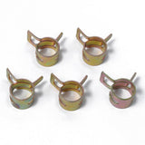 Maxbell 10pcs 17mm Car Spring Clip Fuel Line Hose Water Pipe Air Tube Clamp Fastener