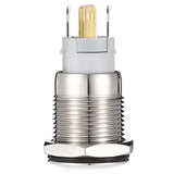Max Maxb 16mm Metal Switch Power Start Button Self Latching with LED Ring  Yellow
