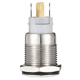 Max Maxb 16mm Metal Switch Power Start Button Self Latching with LED Ring  Yellow
