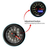 Max Maxb Automobile Oil Meter Pressure Gauge 0-100 psi Analog Black Case with LED