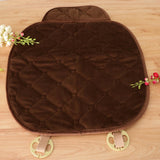 Maxbell Non-slip Car Seat Cushion Protector Chair Mat Pad for Car Office Home Brown