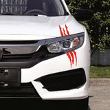 Max Maxb Car Reflective Monster Sticker Claw Marks Headlight Vinyl Decal  Yellow