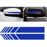 Max Maxb 2 Line Vinyl Car Rearview Mirror Stickers Auto Truck Home Decor Red
