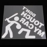 Max Maxb Car Bumper Window Vinyl Decal Sticker ''DON'T TOUCH MY CAR'' Graphic White