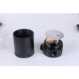 Max Maxb Compact Baffled Oil Catch Can Tank, 2-Port, Universal Black