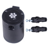 Max Maxb Compact Baffled Oil Catch Can Tank, 2-Port, Universal Black