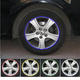 Max Maxb 16 Pieces Car 14'' - 16" Wheel Tire Hub Rim Edge Protector Ring Strip Yellow