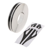 Max Maxb Brooches Stripe Tape Vinyl Decal Car Stickers Steamline Dual Line Black