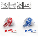 Max Maxb Brooches Stripe Tape Vinyl Decal Car Stickers Steamline Dual Line Silver
