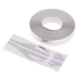 Max Maxb Brooches Stripe Tape Vinyl Decal Car Stickers Steamline Dual Line Silver